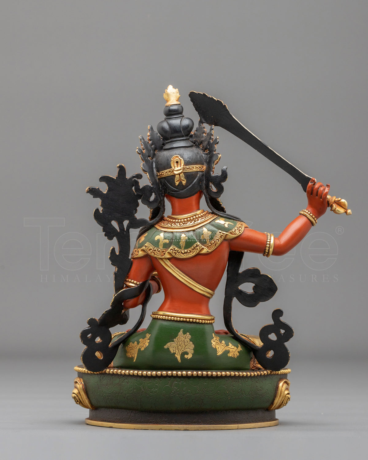 Manjushri Buddhist Sculpture | Handcrafted Wisdom Buddha Statue