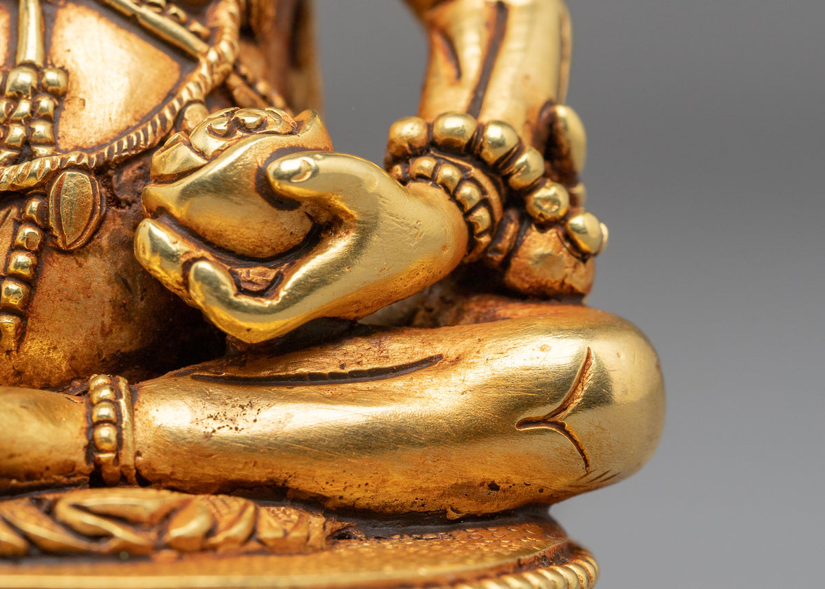 Padampa Sangey Handcrafted Statue | 24K Gold Gilded