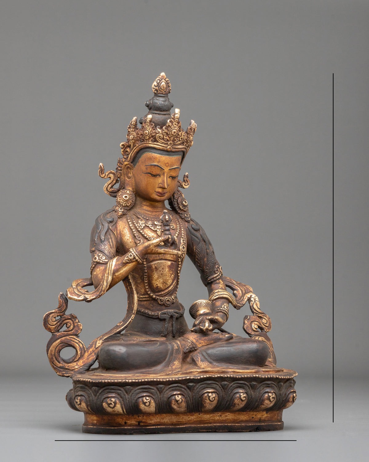 Vajrasattva Copper Sculpture | Vajrayana Deity of Purification