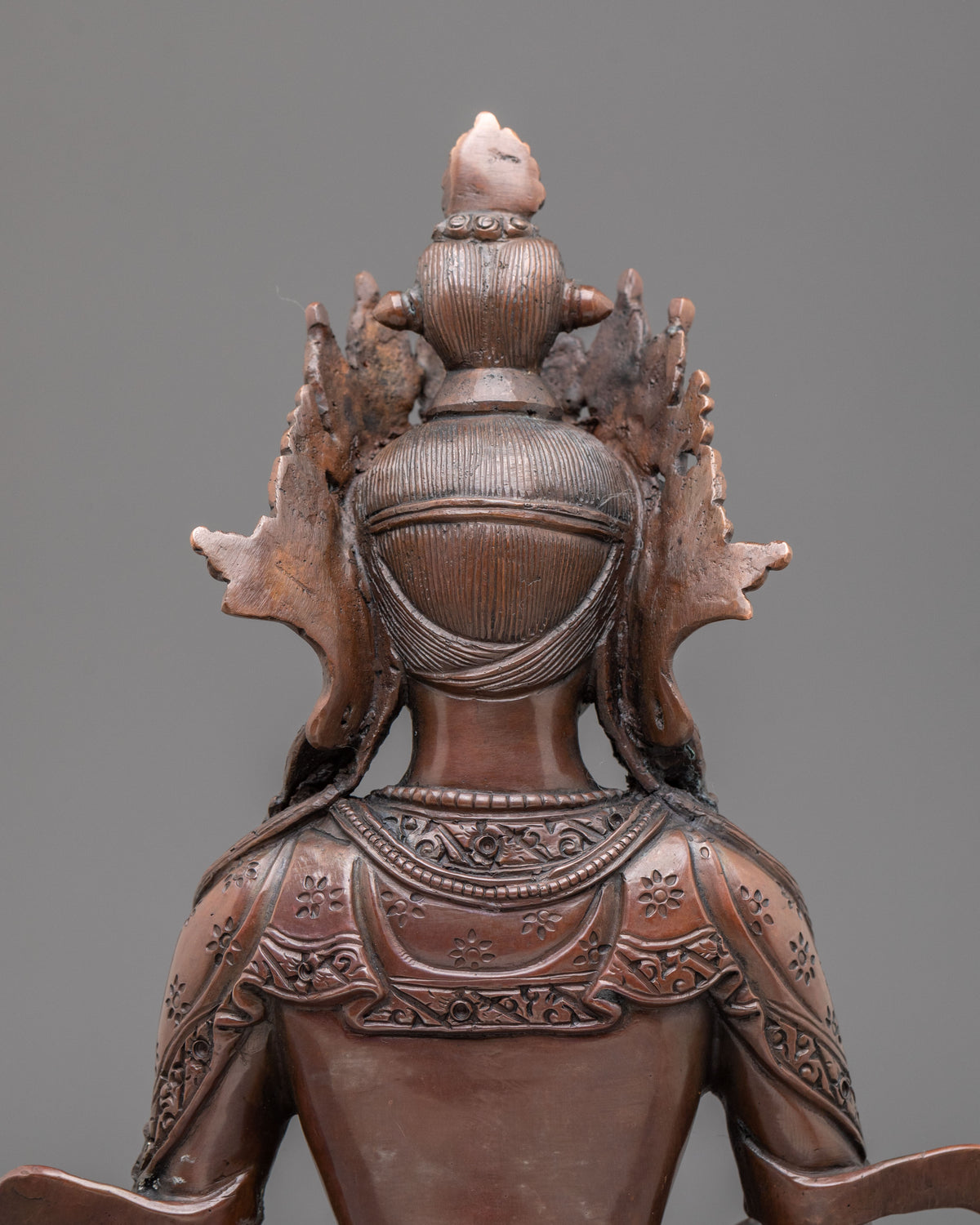 Amitayus Oxidized Copper Statue | Symbol of Longevity