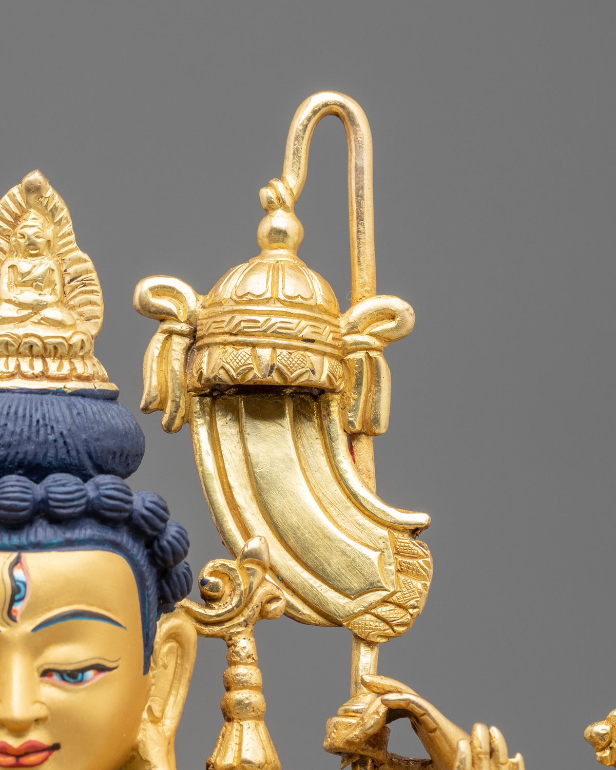 Handcrafted Chundi Statue | 24K Gold Gilded Goddess Figurine