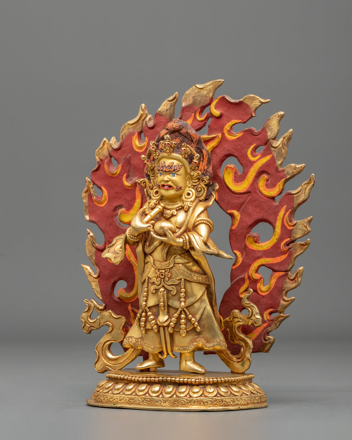 Wrathful Protector Mahakala Statue | Guardian Figurine