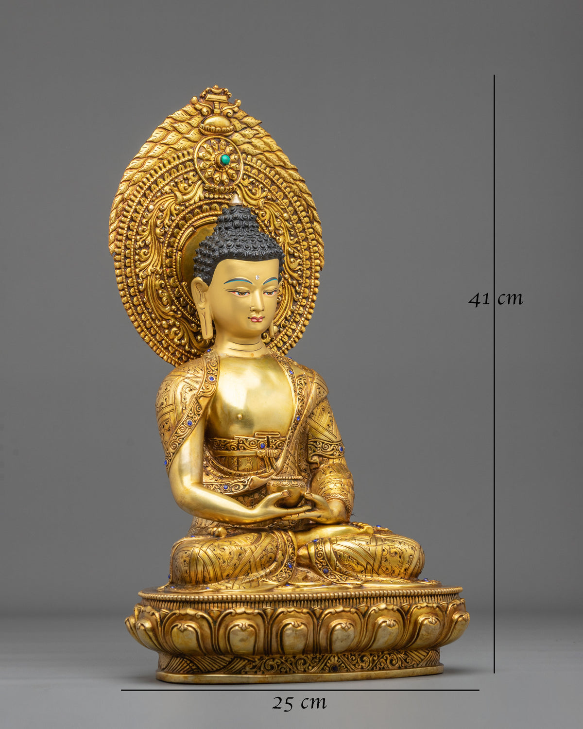 Amitabha Buddha Sacred Handmade Statue | Buddha of Infinite Light and Pure Land