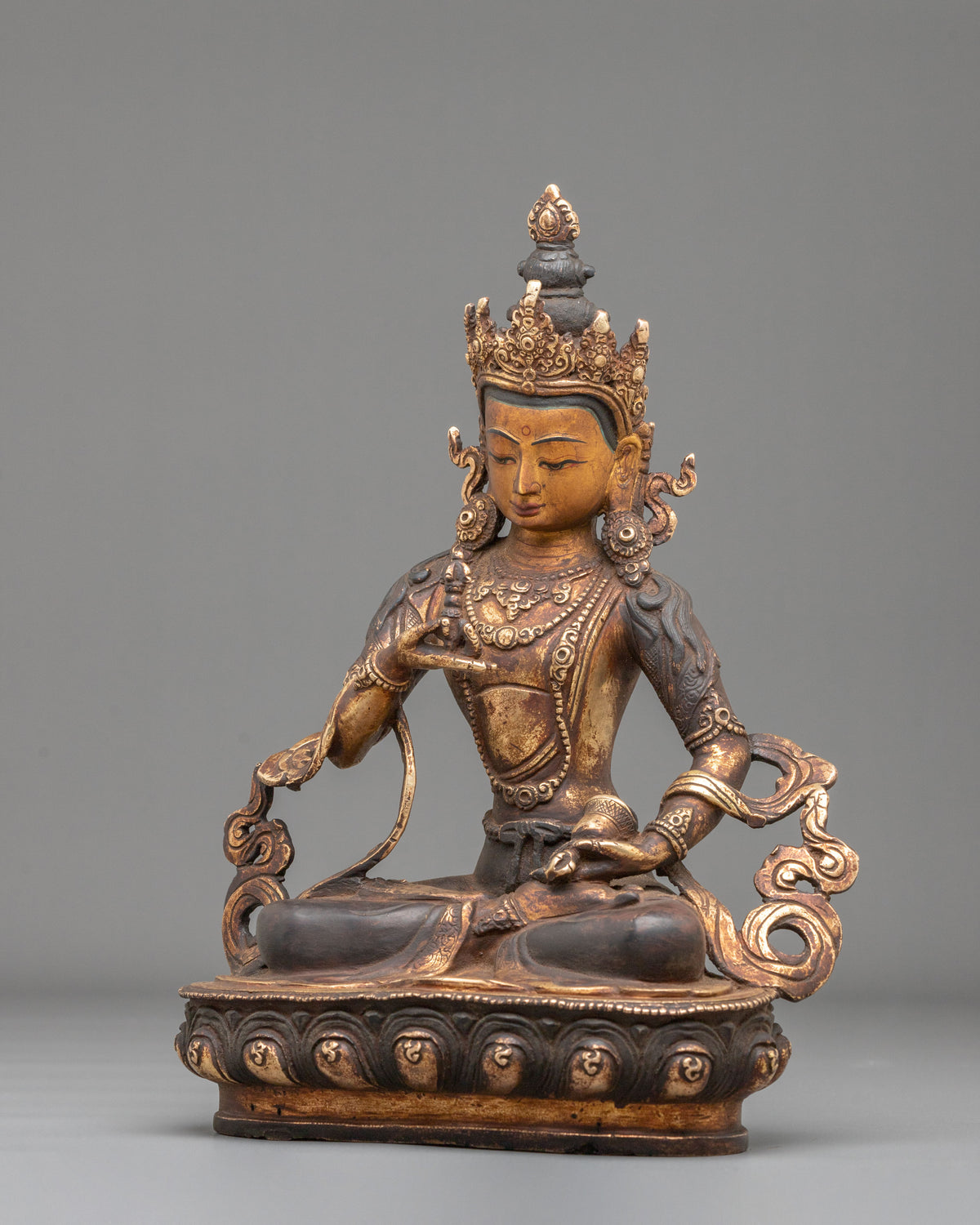 Vajrasattva Copper Sculpture | Vajrayana Deity of Purification