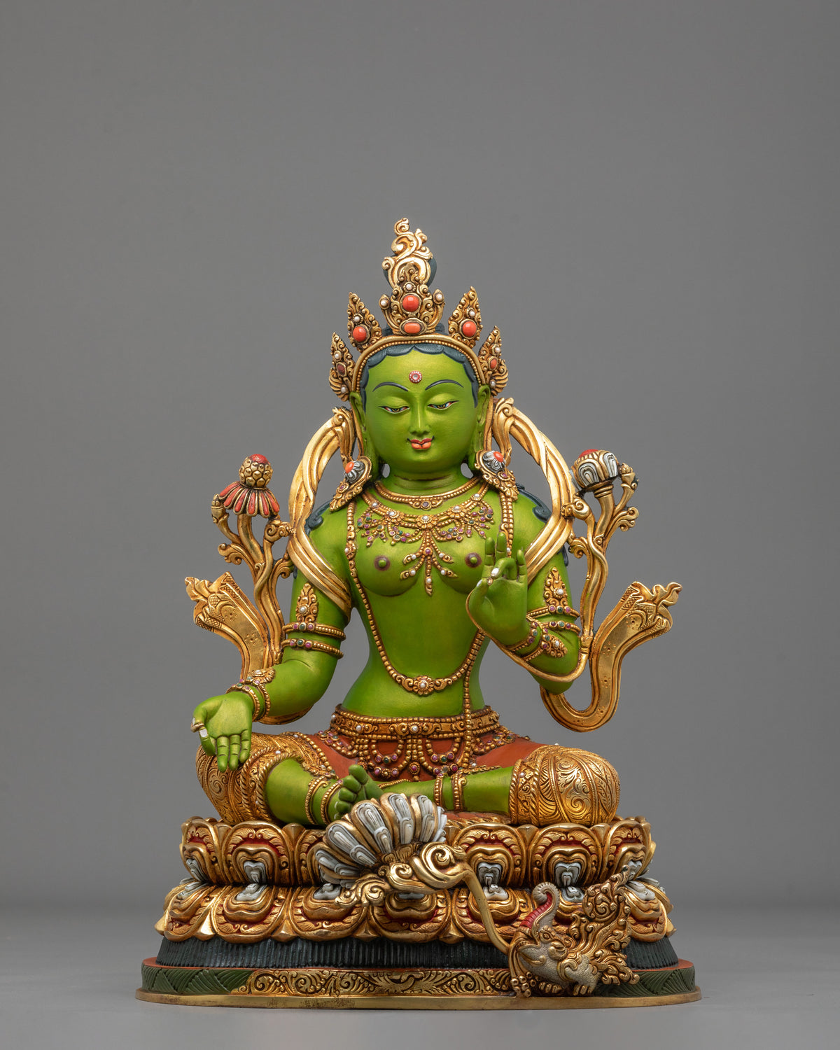 Green Tara Statue | Fearless Compassion and Grace
