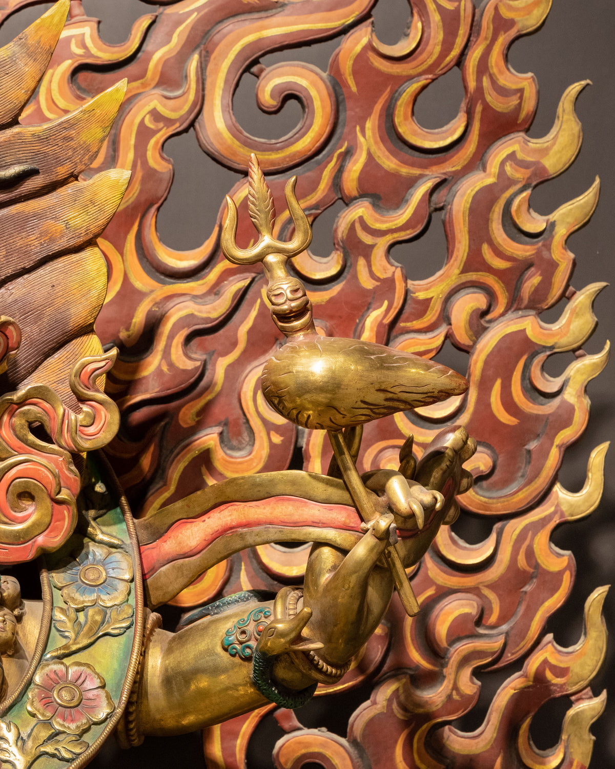 Six-Armed Mahakala Handmade Sculpture
