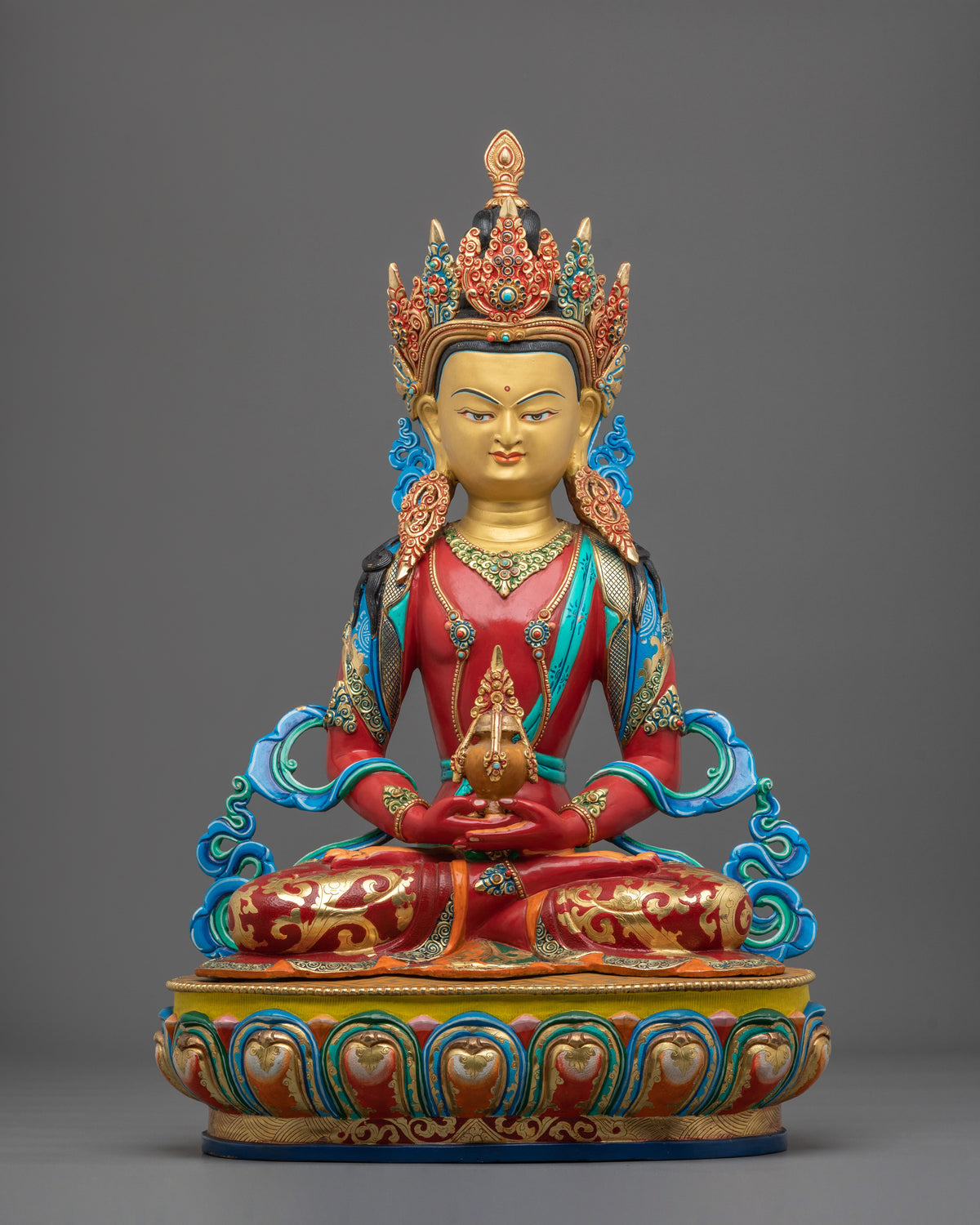 Amitayus Figurine Buddha of Infinite Life | Altar Decor