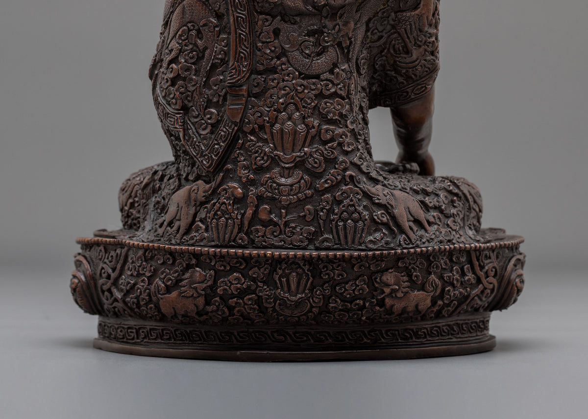 Shakyamuni Buddha Oxidized Copper Statue | The Awakened One