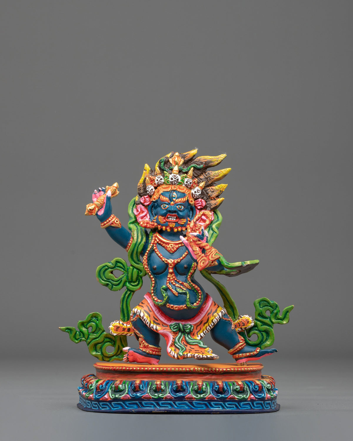 Vajrapani Wrathful Buddhist Statue | Tibetan Meditation Altar Decor