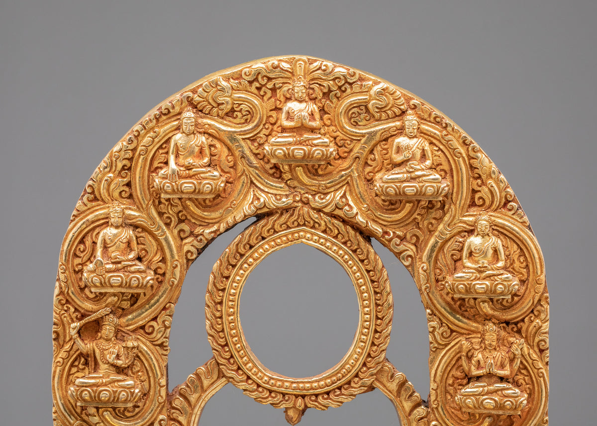 Dipankara Buddha Golden Sculpture | Sacred Meditation Statue