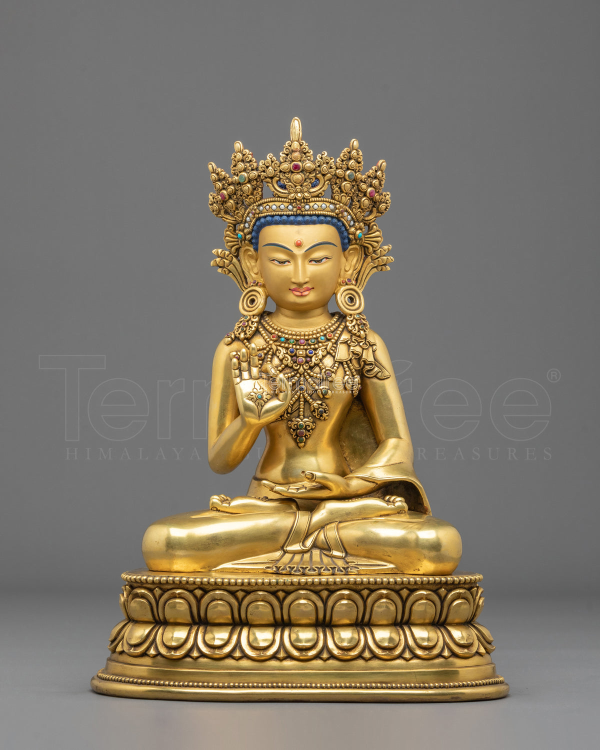 Crown Amogasiddhi Statue | Buddha of Fearless Accomplishment