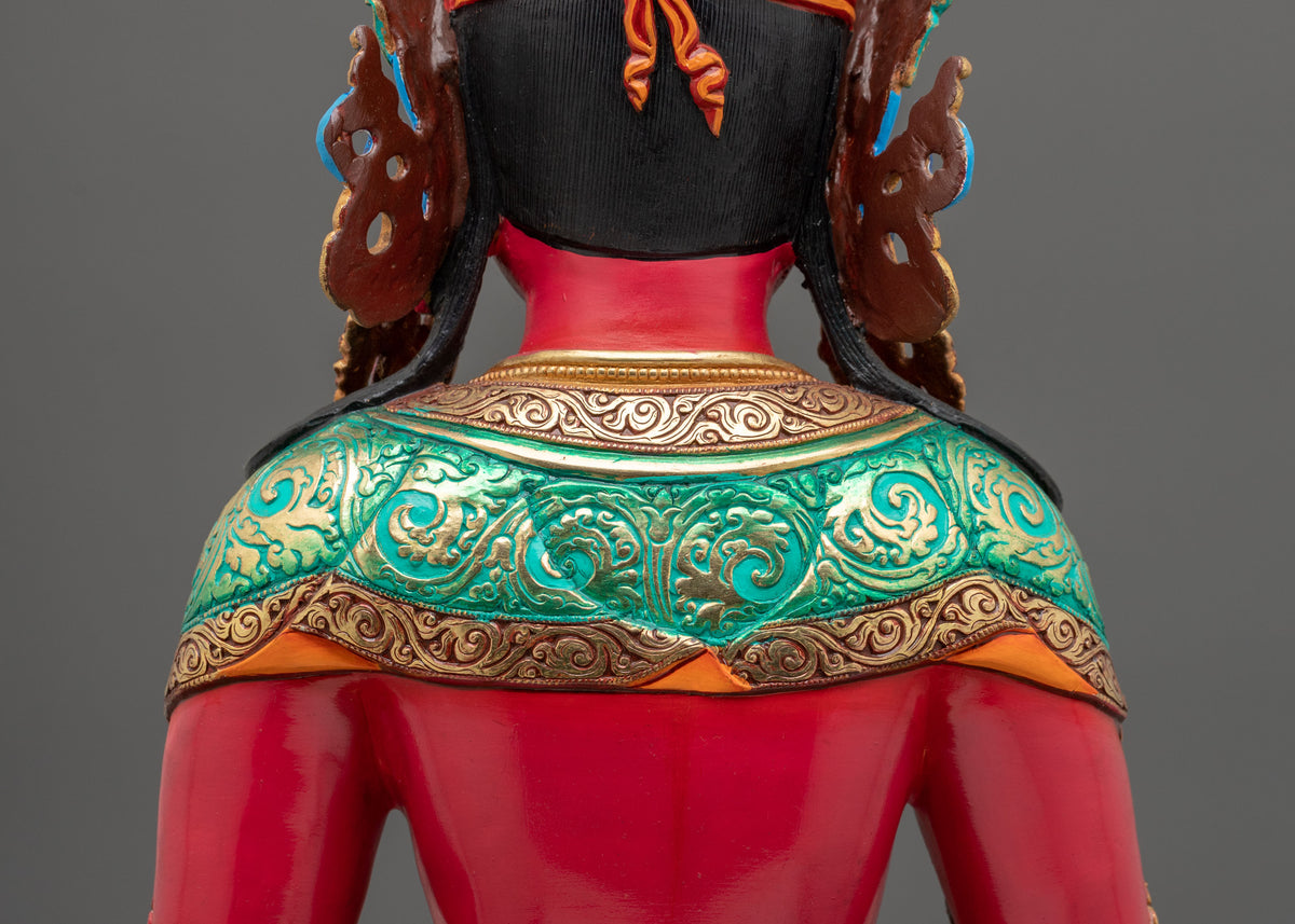 Amitayus Traditional Copper Statue | | Buddha of Infinite Life and Longevity