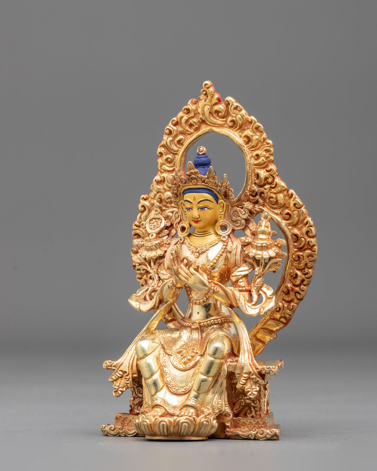 Maitreya Buddha Copper Sculpture | The Future Buddha