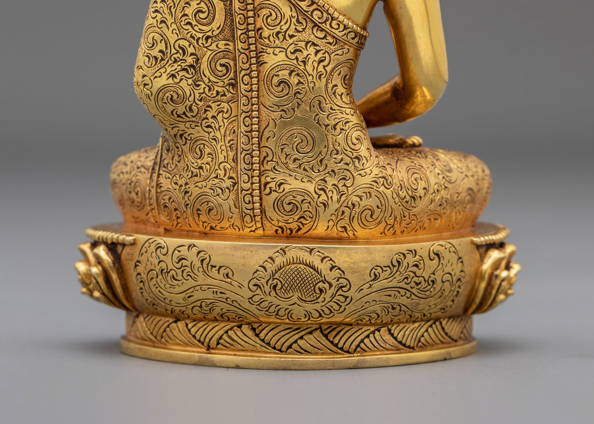 Amitabha Buddha 14cm Tall Sculpture | Buddhist Altar Decor