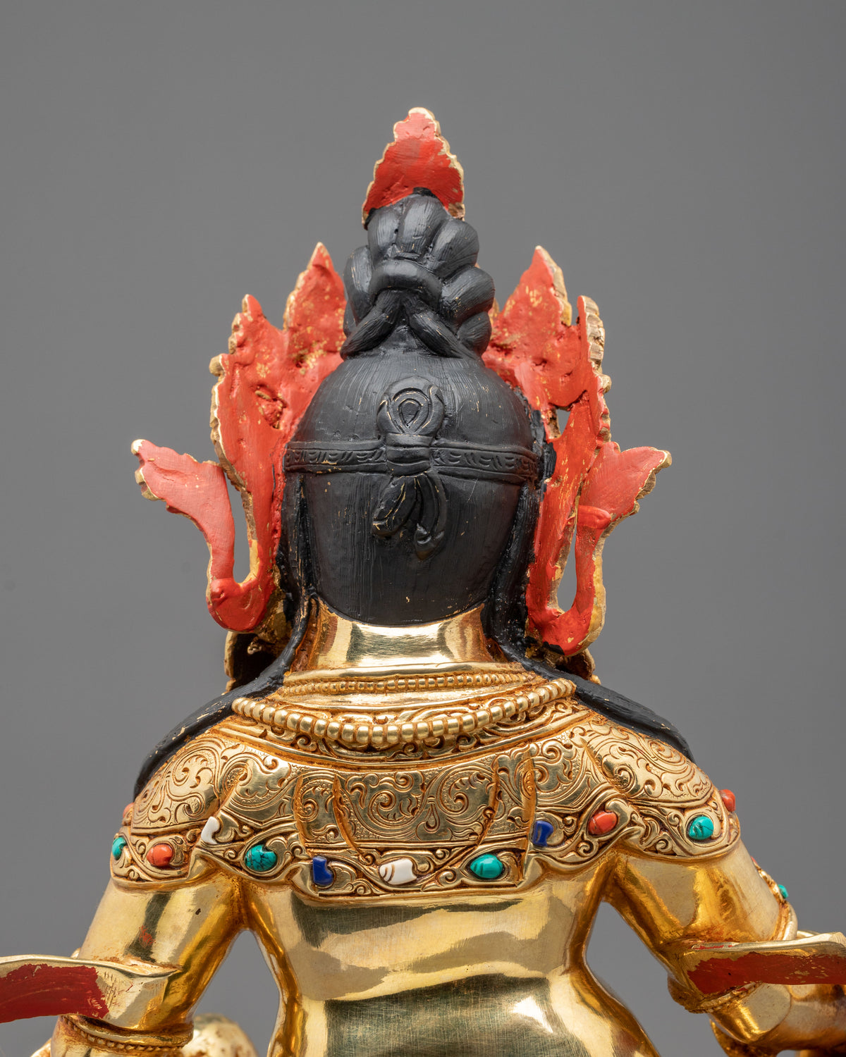 Dzambhala Sacred Handmade Statue: Wealth Deity of Prosperity and Generosity