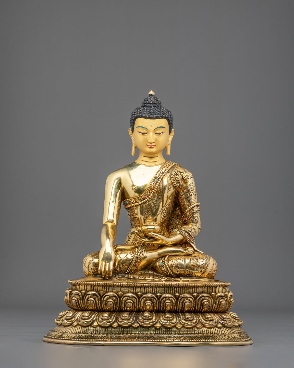 Three Buddhas Copper Statue Collection: Buddhist Art for Longevity and Meditation