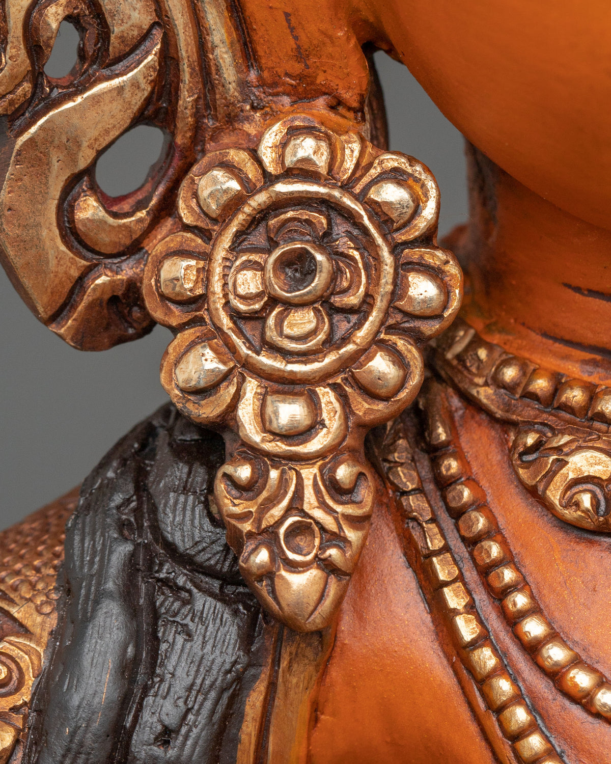 Simhanada Manjushri Wisdom Bodhisattva Sculpture for Altar