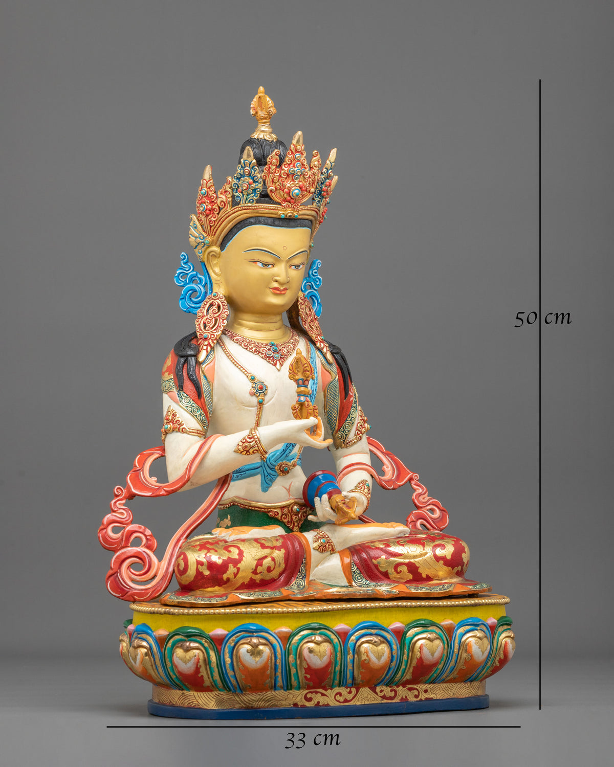 Vajrasattva Meditation Practice Statue | Buddhist Purification Figure