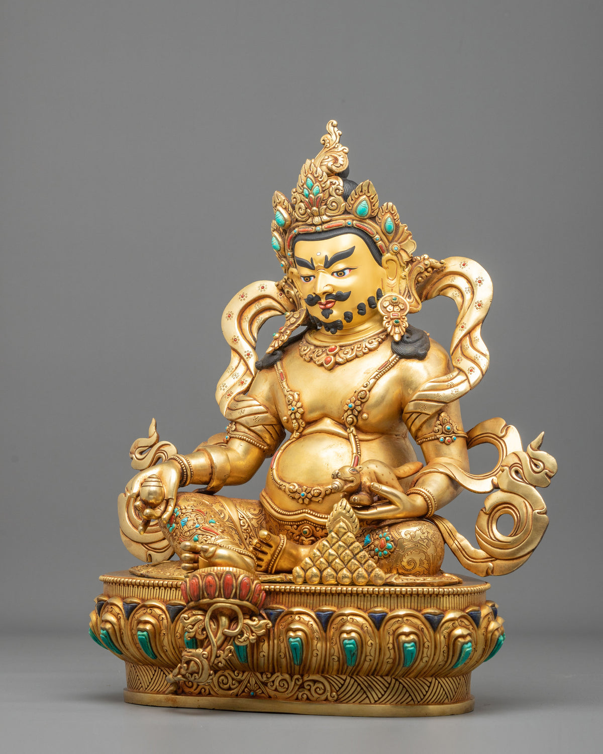 Dzambhala Figurine | Handcrafted Copper Wealth Form
