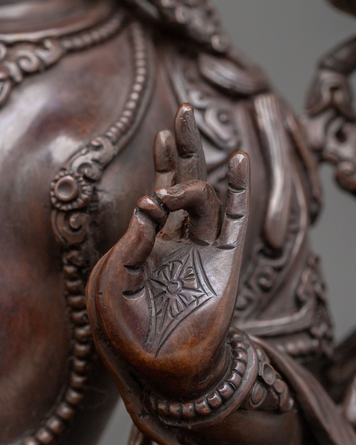 Green Tara Oxidized Figurine for Altar | Buddhist Deity of Compassion