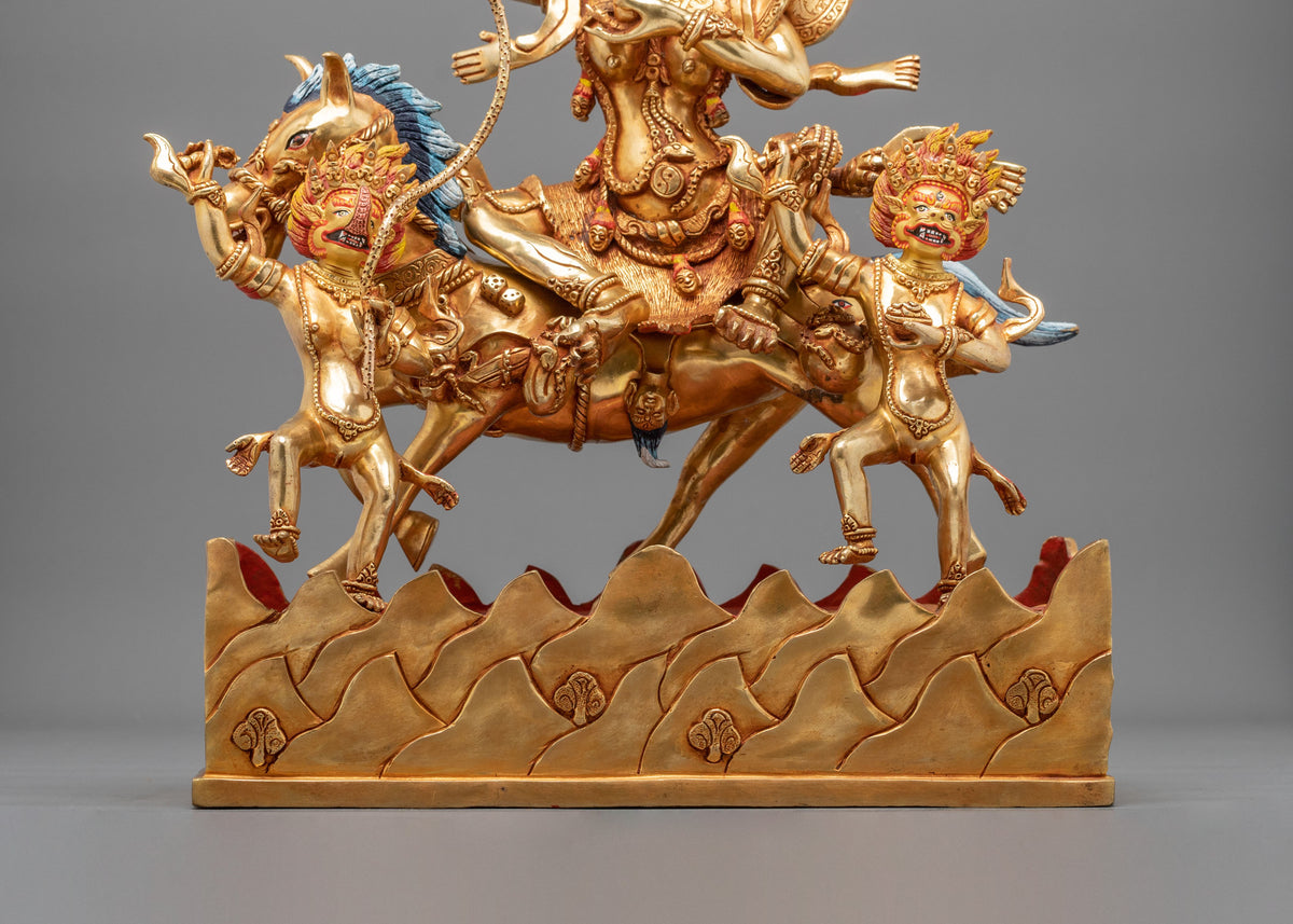 Palden Lhamo Spiritual Figurine | Tibetan Protector Deity Artwork