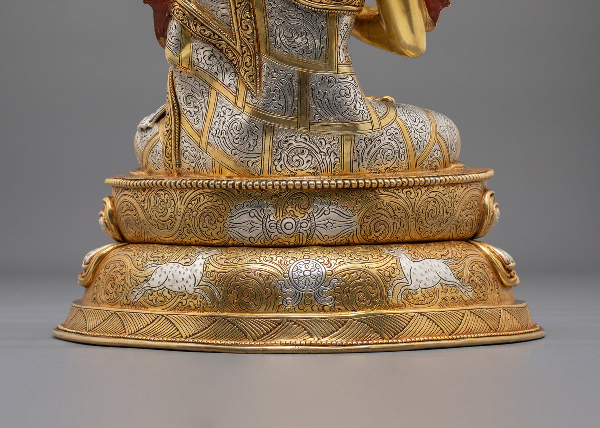 Maitreya Buddha Statue Future of Compassion | 24K Gold Gilded Copper Statue