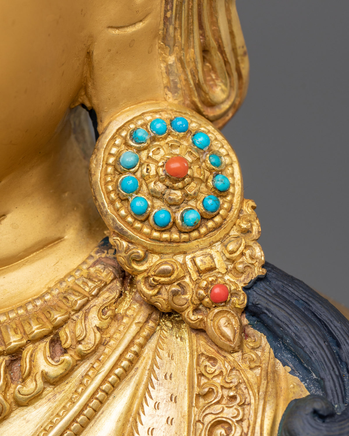 Chenrezig 24K Gold Gilded Sacred Sculpture | Home Decor