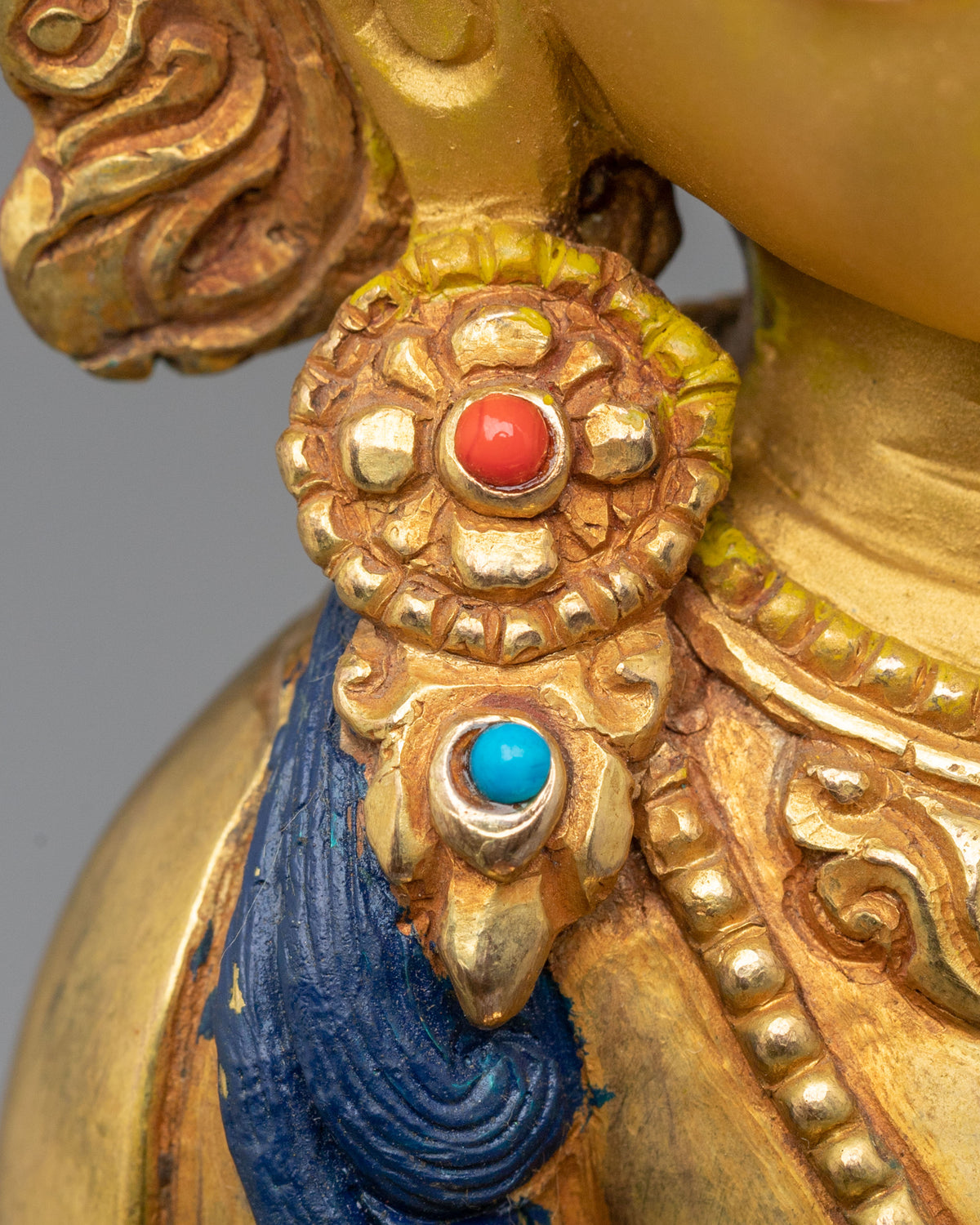 24k Gold Coated Amitayus Sculpture | Buddha of Longevity