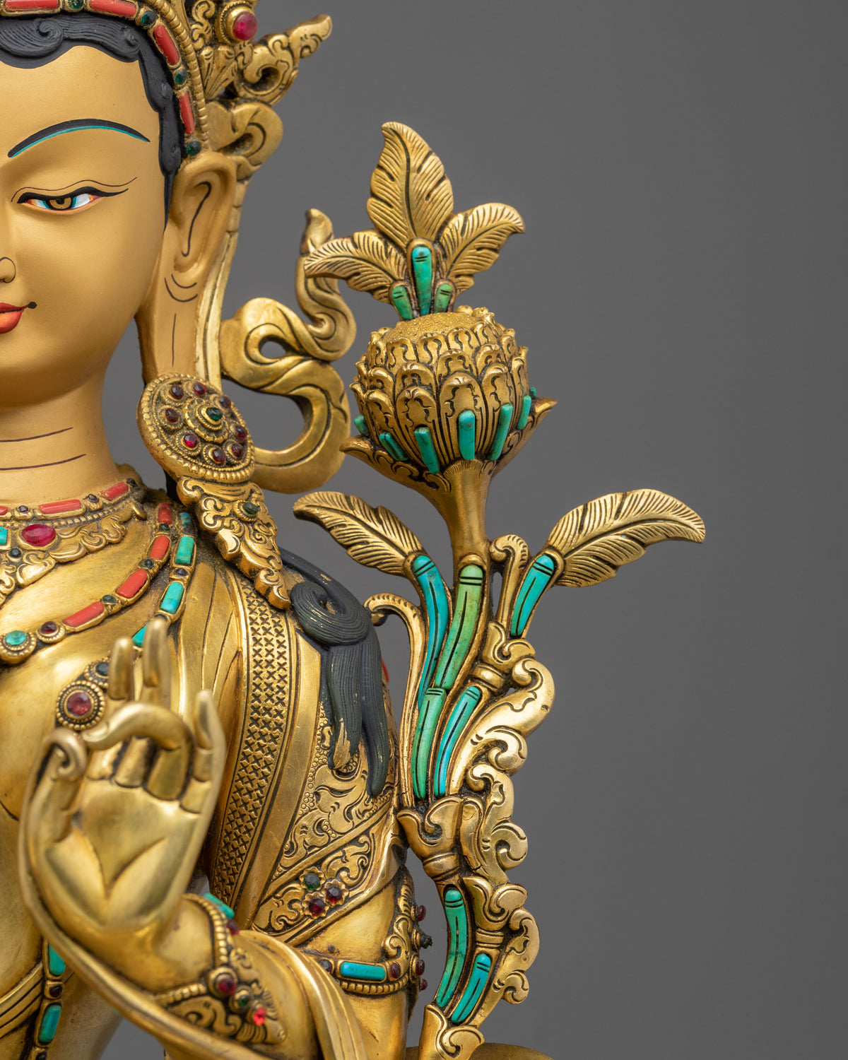 Green Tara Sacred Mother Sculpture | Compassionate Guide to Liberation