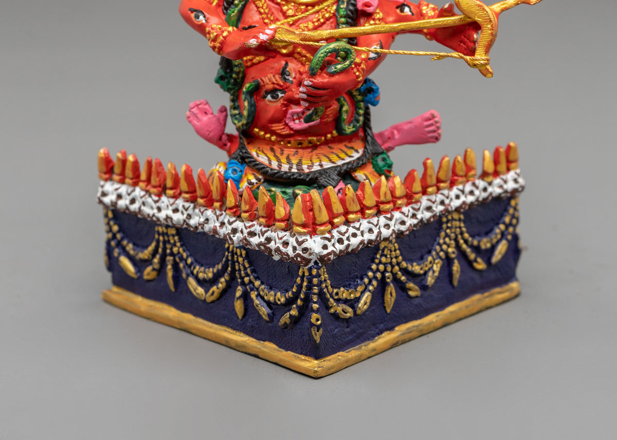 Rahula Spiritual Copper Sculpture: Nyingma Dharmapala