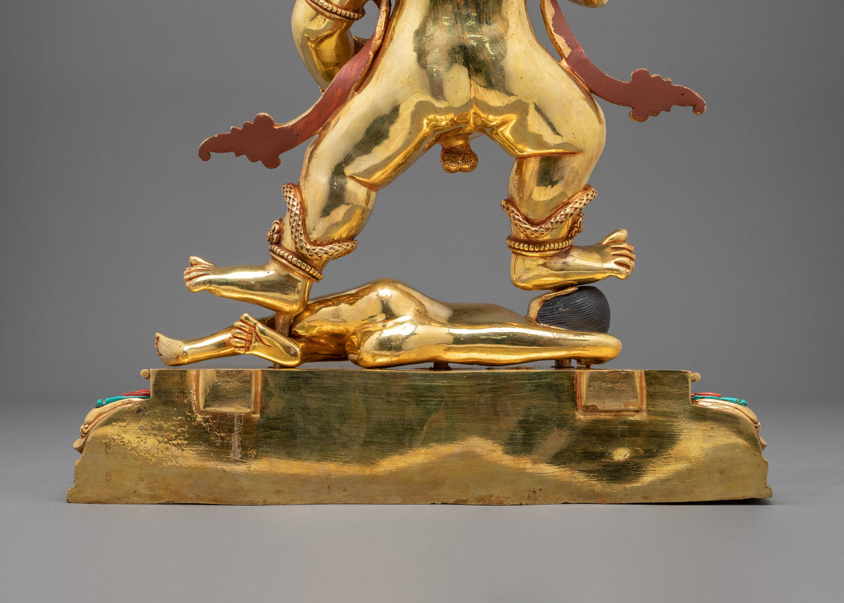 Black Jambhala Statue | Wrathful Wealth Deity