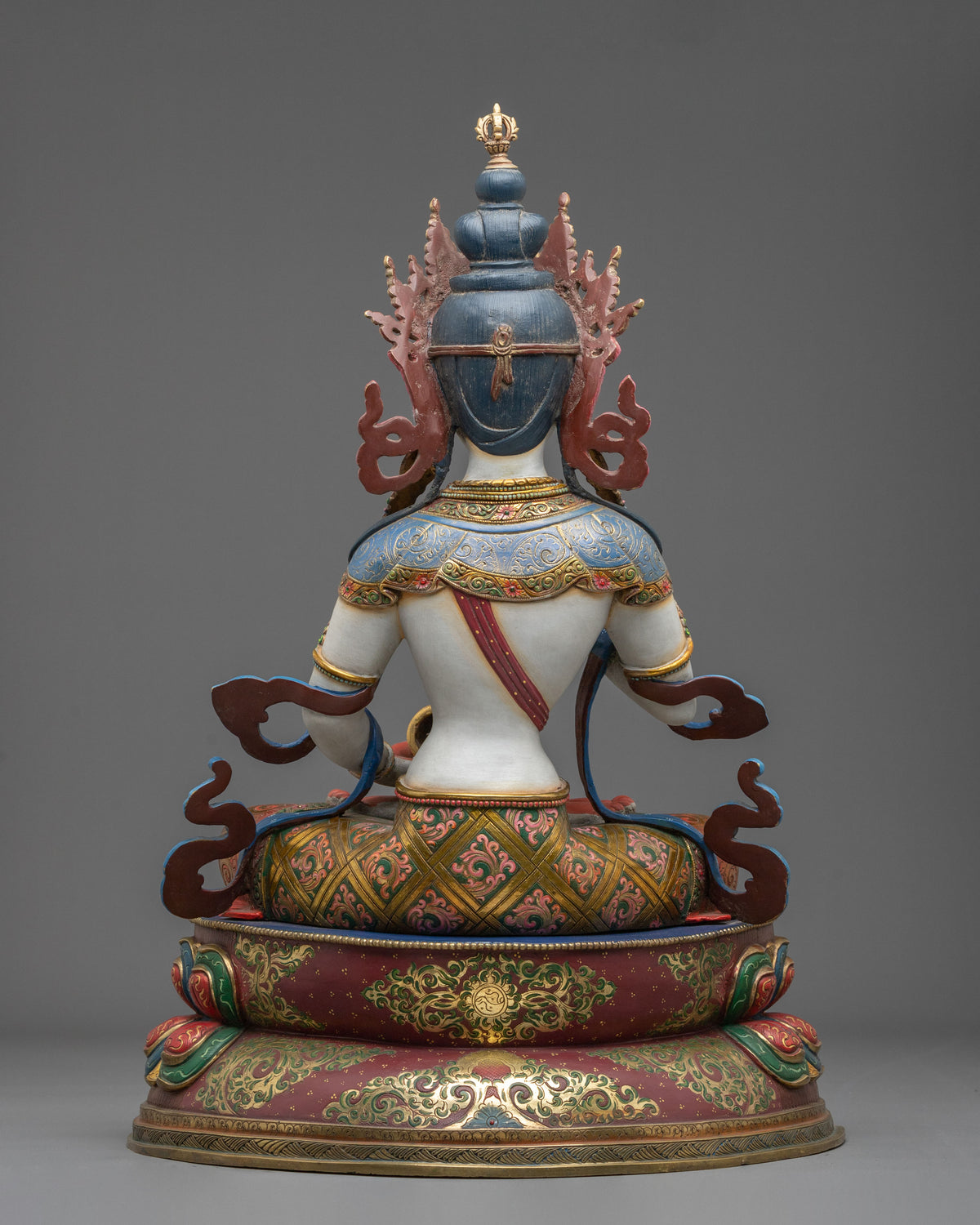 Vajrasattva 24K Gold Coated Copper Figurine
