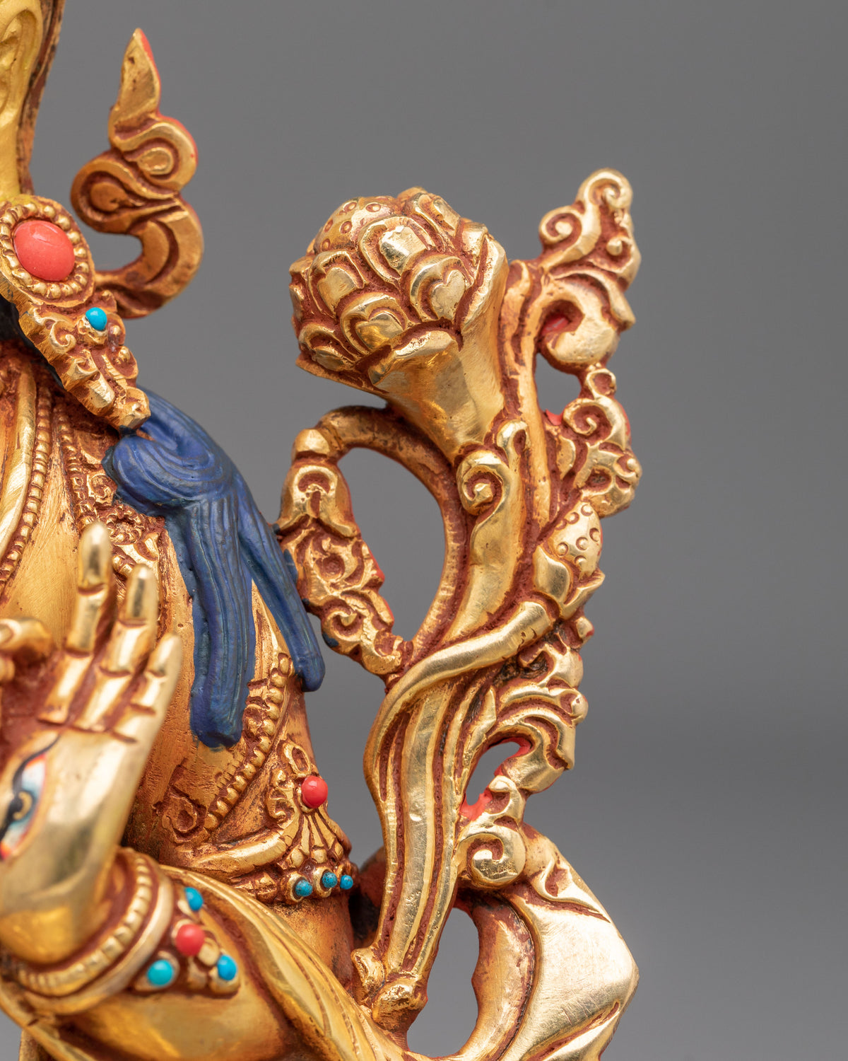 Goddess White Tara Hand Carved Statue | Goddess White Tara Hand Carved Statue