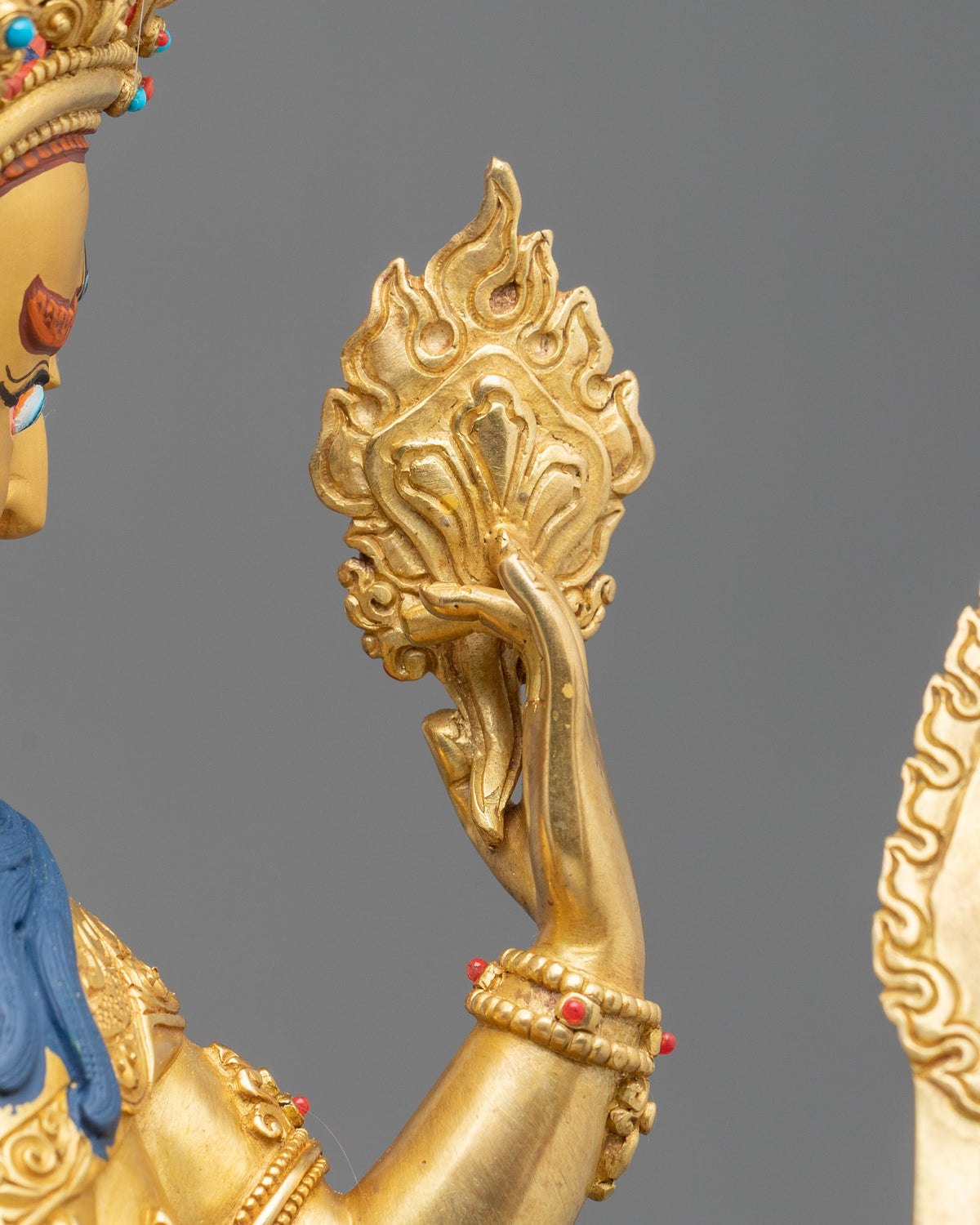 Guhyasamaja Handcrafted Statue with 24K Gold Gilding