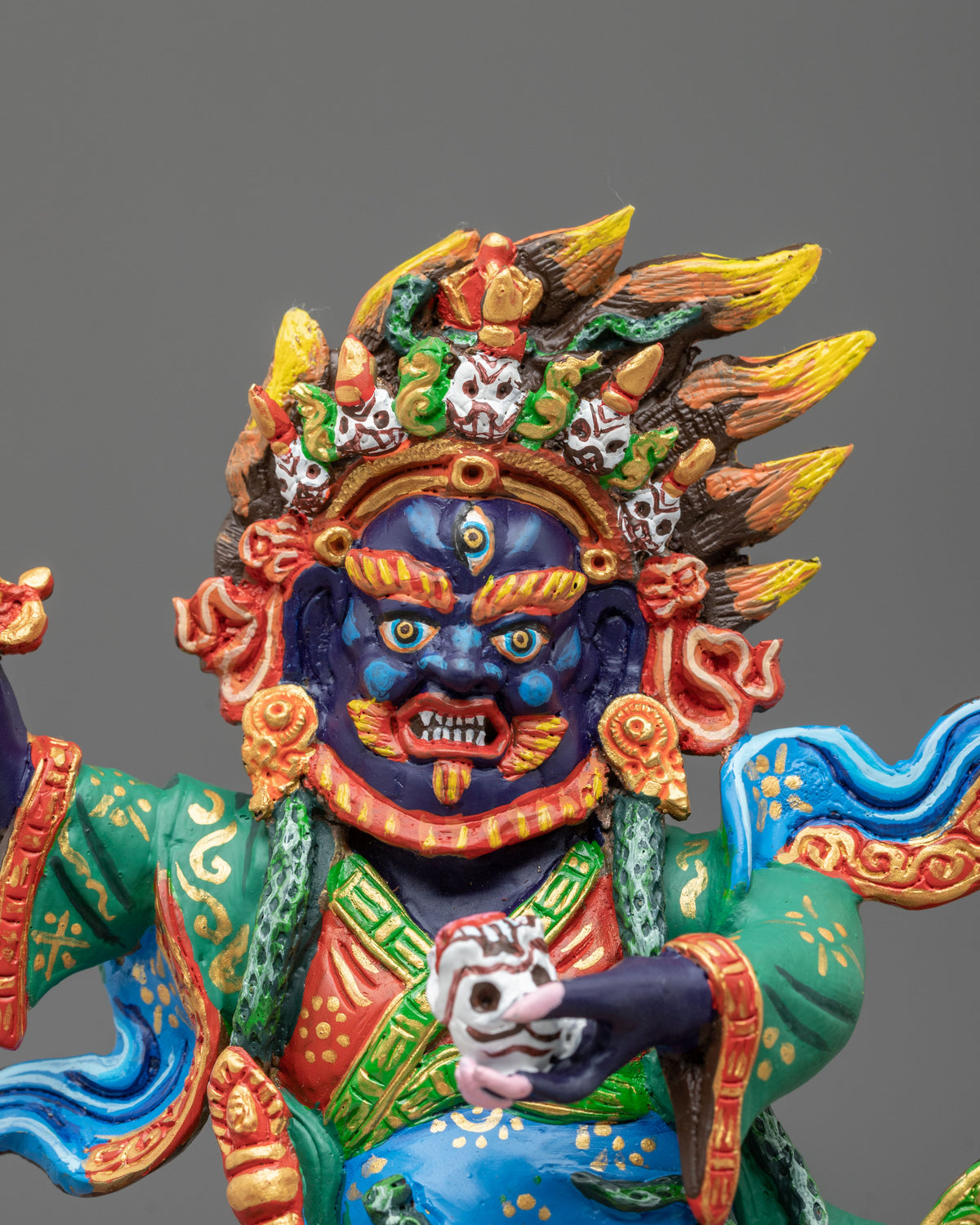 Begtsechen Mahakala Handcrafted Statue | Protector of Dharma and Courage