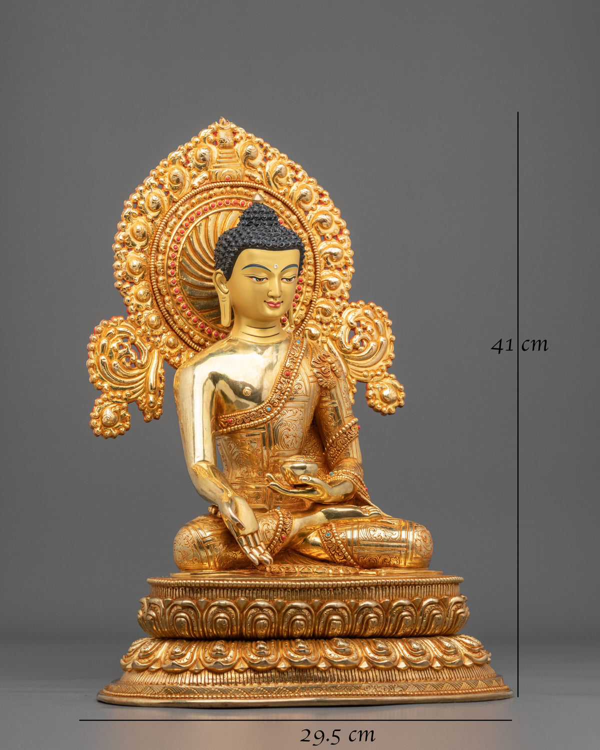 Ratnasambhava 24K Gold Coated Figurine | Home Decor
