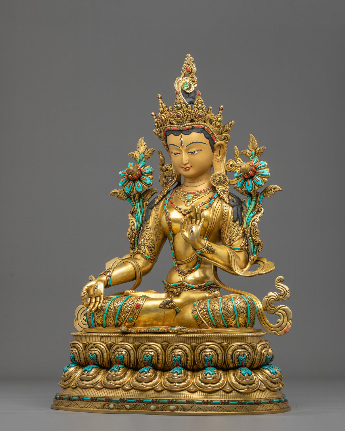 White Tara Compassionate Figurine | Compassionate Deity of Long Life