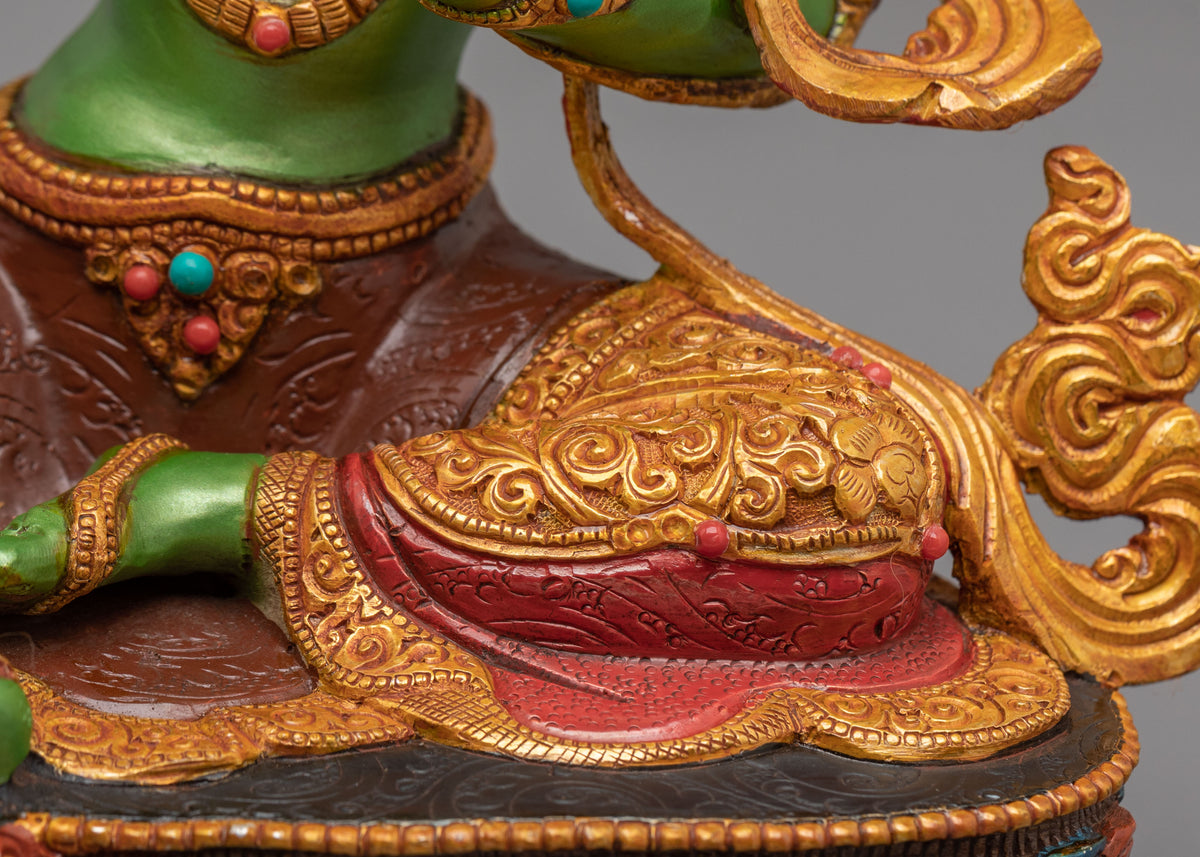 Handcrafted Green Tara Statue | Mother of All Buddha