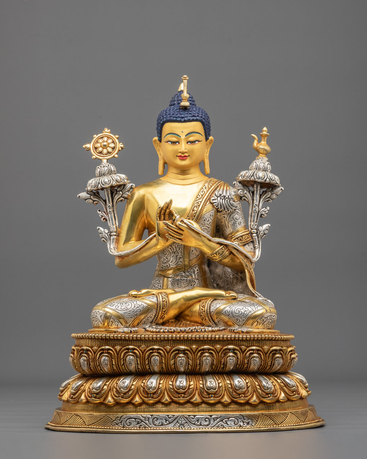 Maitreya Buddha Statue Future of Compassion | 24K Gold Gilded Copper Statue