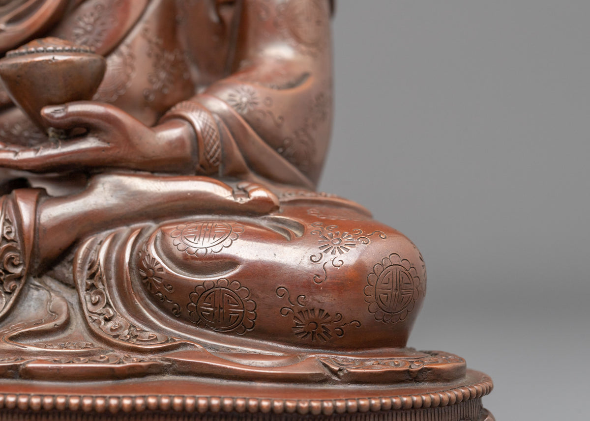 Shakyamuni Buddha Oxidized Sculpture of Enlightenment