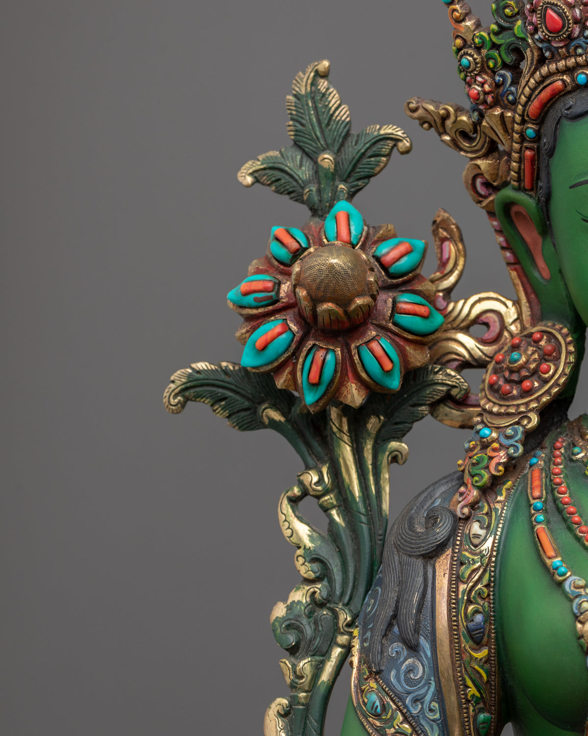 Green Tara Statue | Essence of Swift Compassion