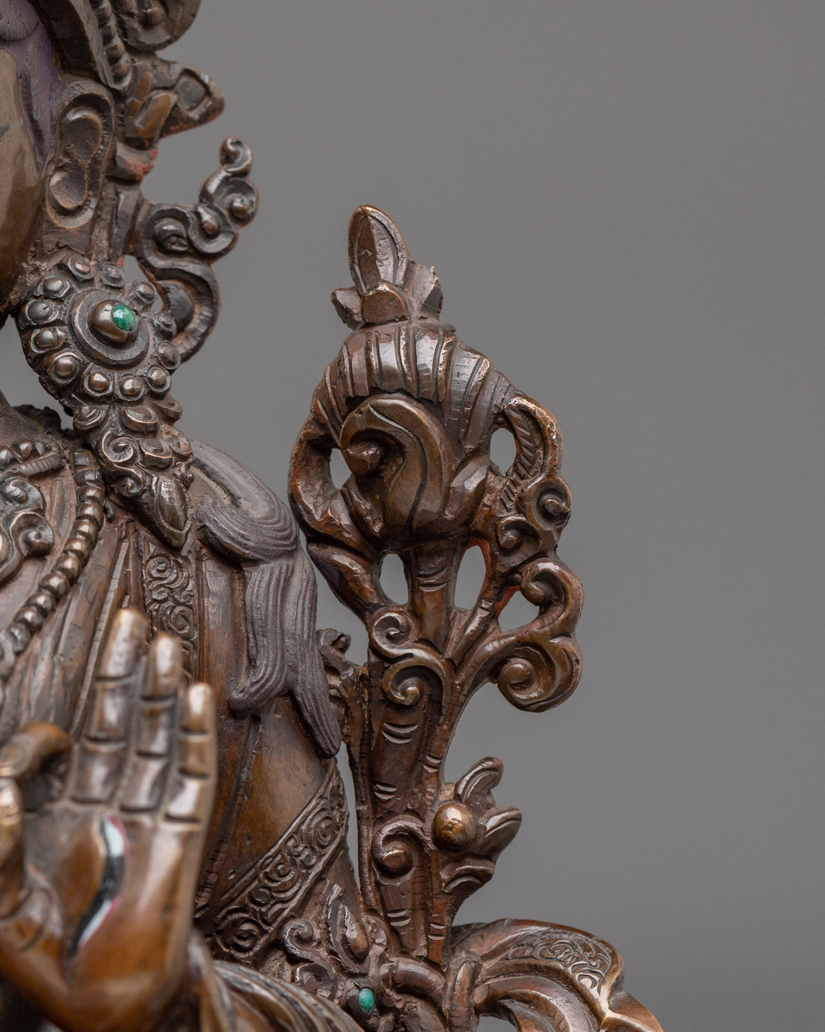 White Tara Vajrayana Statue | Oxidized Buddhist Sculpture
