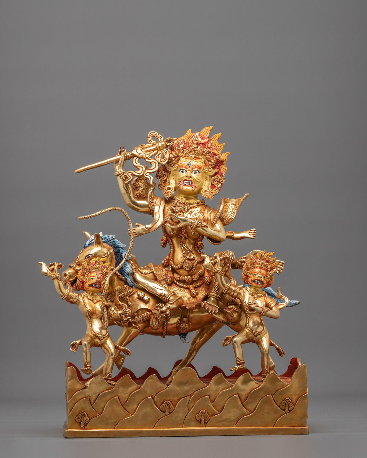 Palden Lhamo Spiritual Figurine | Tibetan Protector Deity Artwork