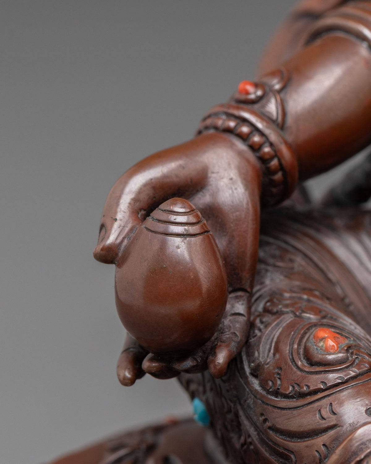 Dzambhala Handmade Traditional Statue | Oxidized Copper Statue