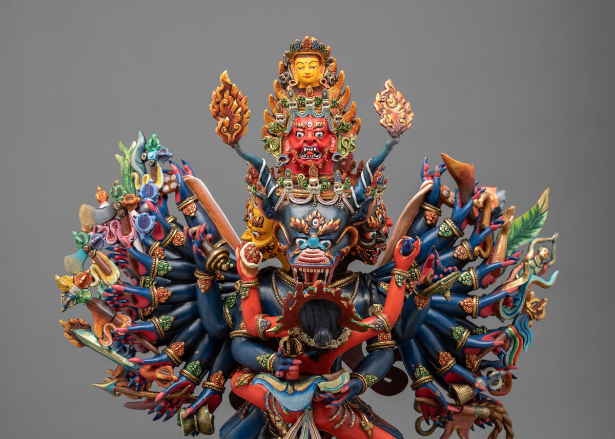 Protector Yamantaka Statue | Handcrafted in Nepal