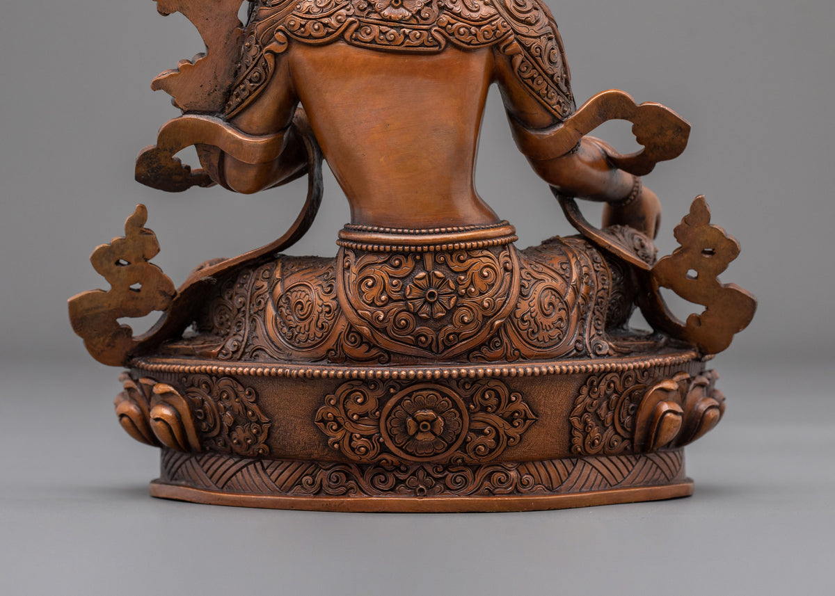 Green Tara Traditional Sculpture | Himalayan Sacred Artwork
