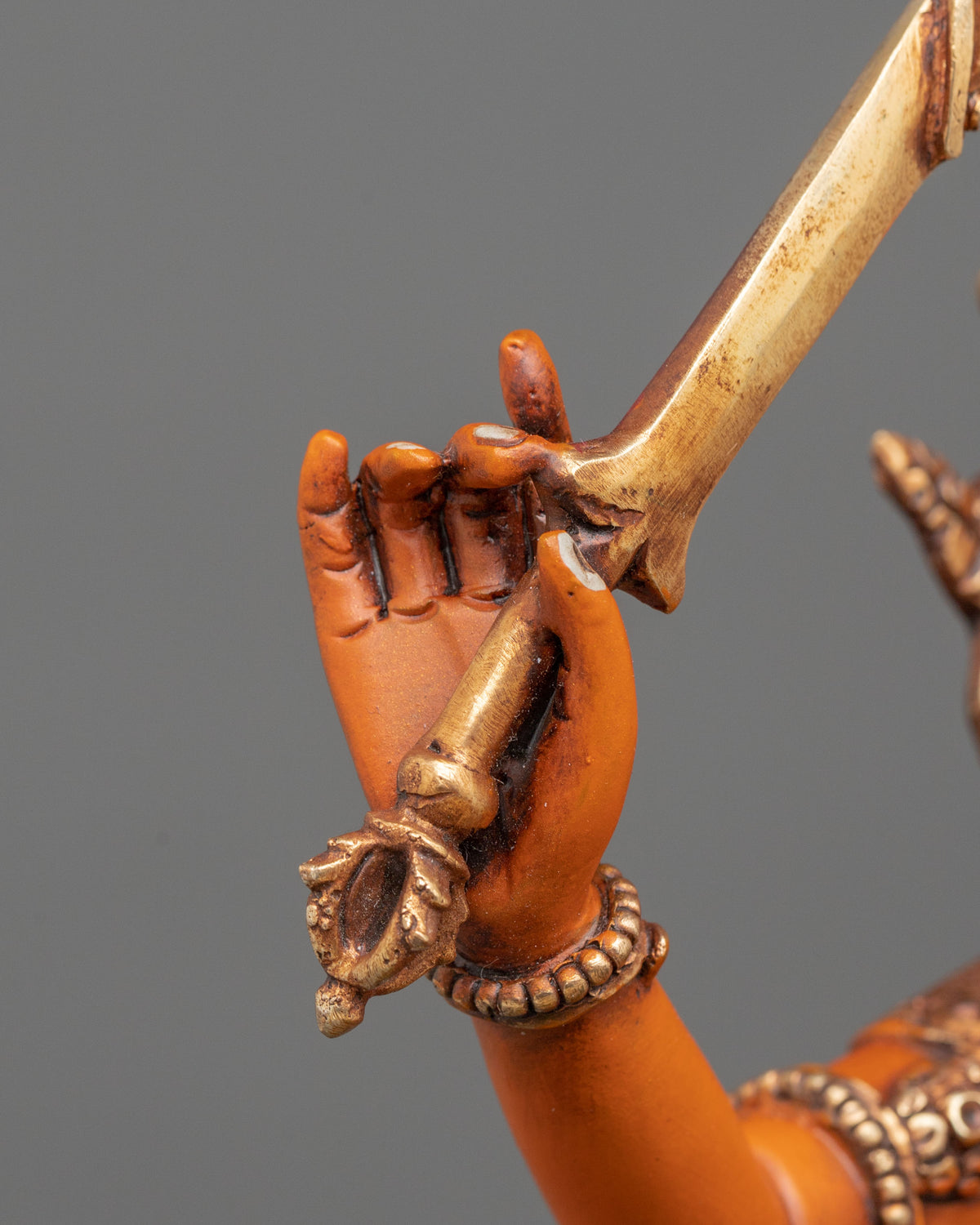 Simhanada Manjushri Wisdom Bodhisattva Sculpture for Altar