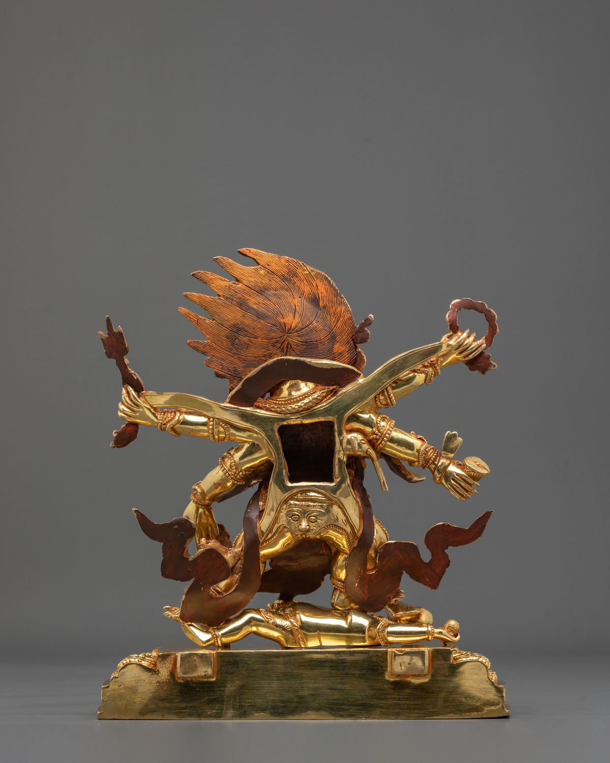 Six-Armed Mahakala Statue | Fierce Guardian of the Dharma