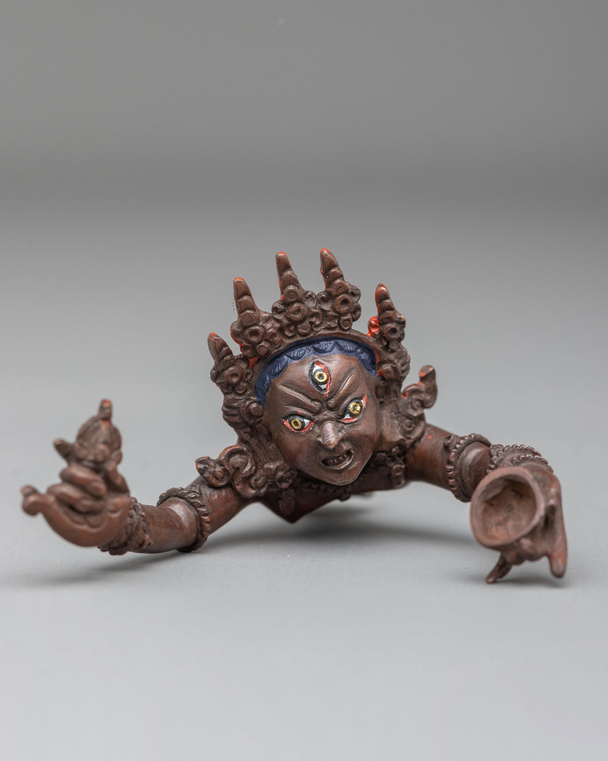 Chakrasamvara Statue | Oxidized Copper Sacred Figurine