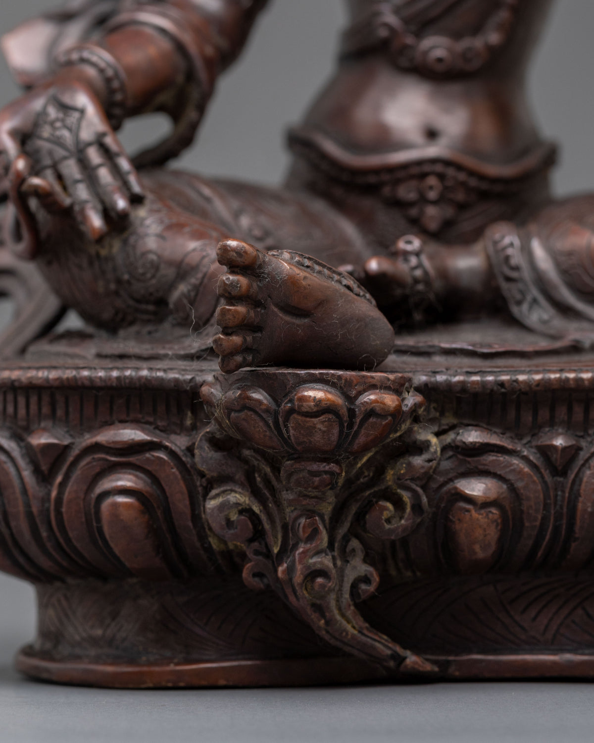 Green Tara Handmade Copper Statue for Meditation